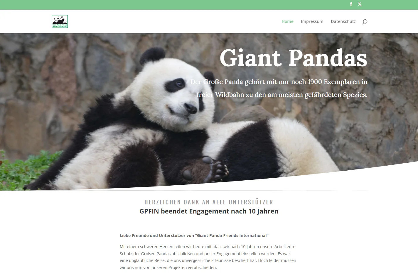 Giant Panda Friends International | Make a Difference in Gia