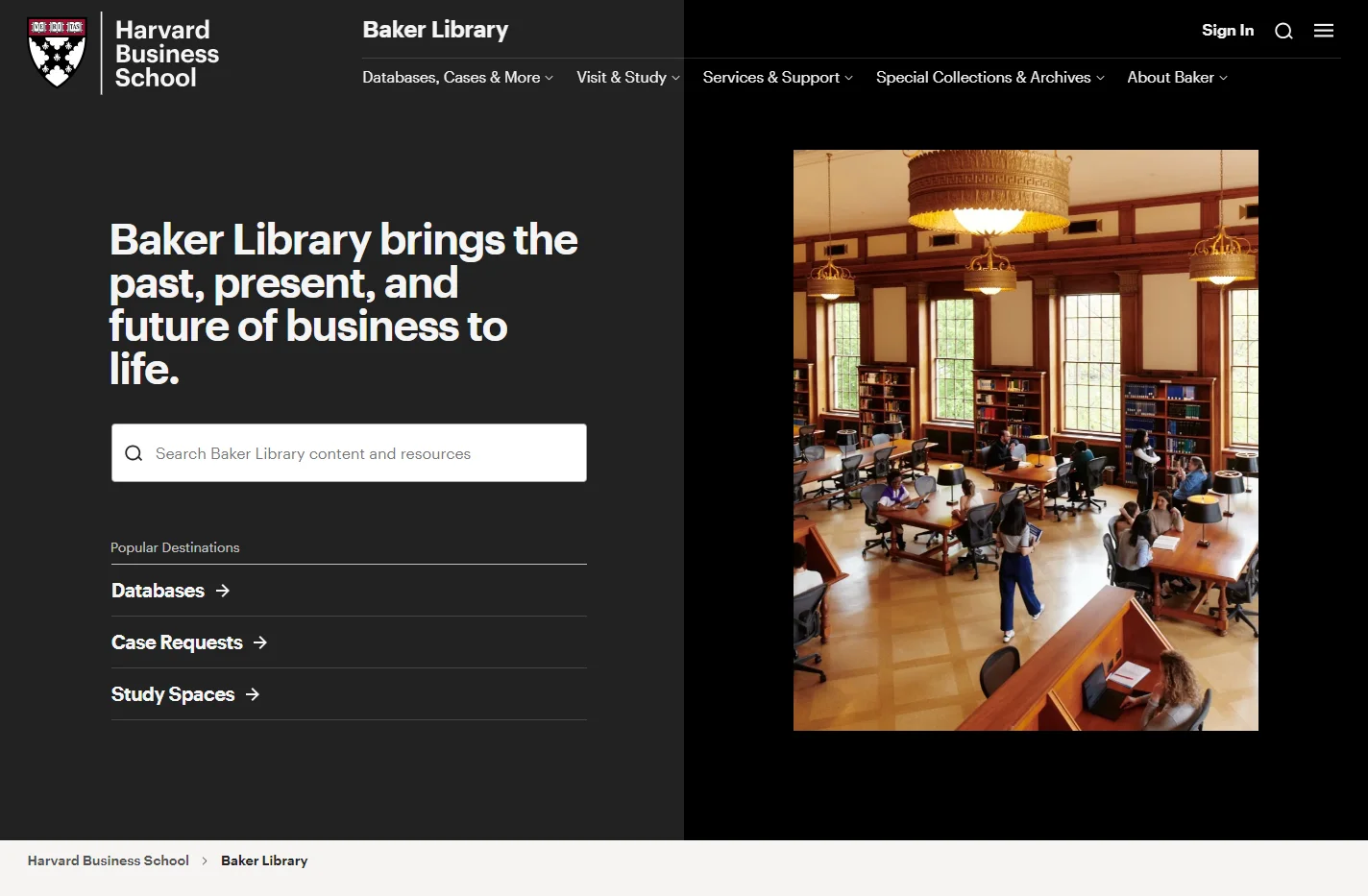 Baker Library brings the past, present, and future of busine