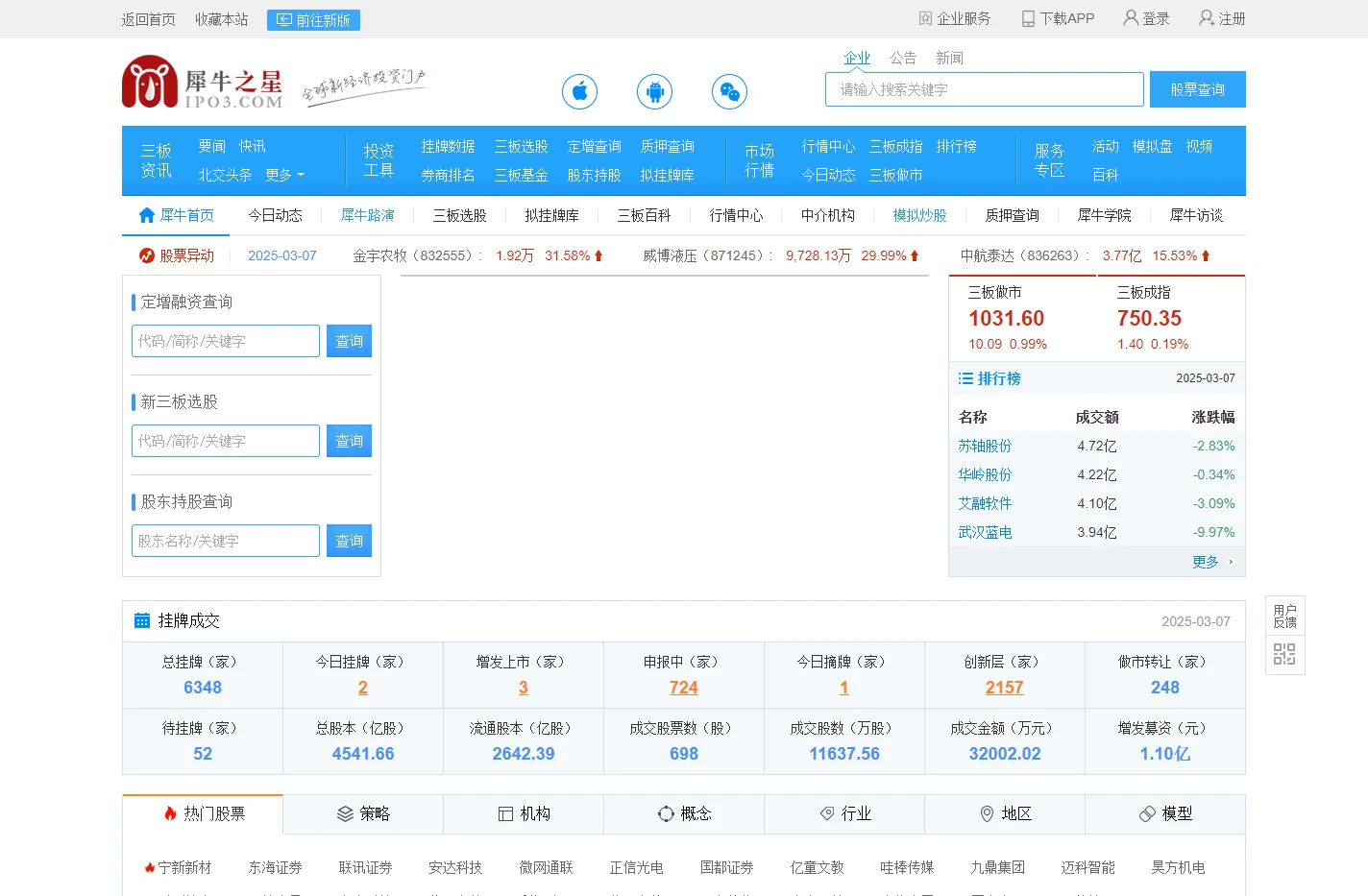 北交所上市_新三板门户网-犀牛之星