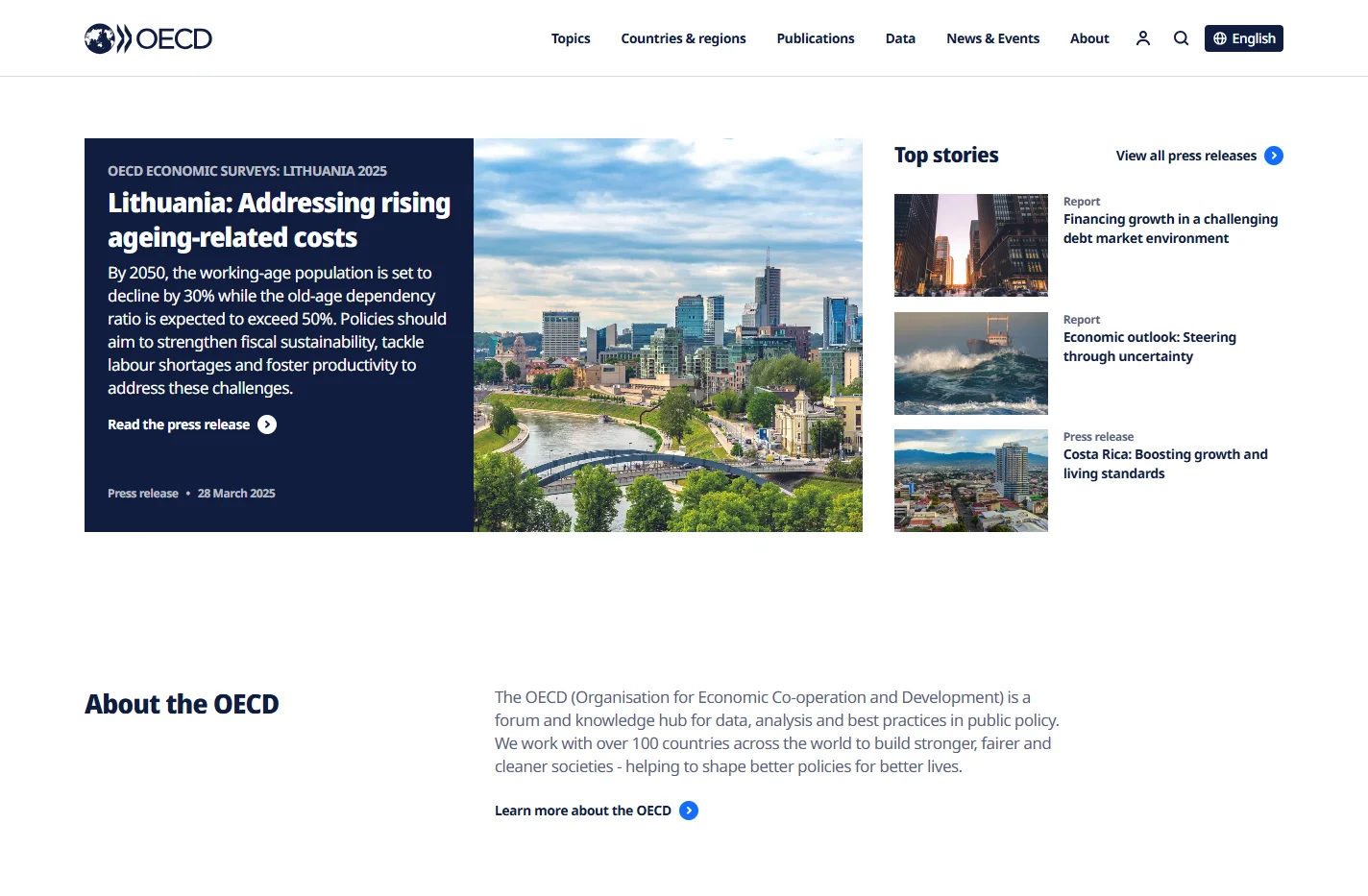 The Organisation for Economic Co-operation and Development |