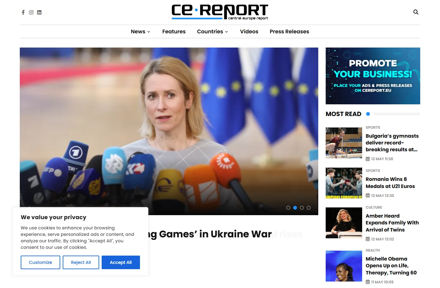 CE Report: Latest European News on Politics, Business, and E
