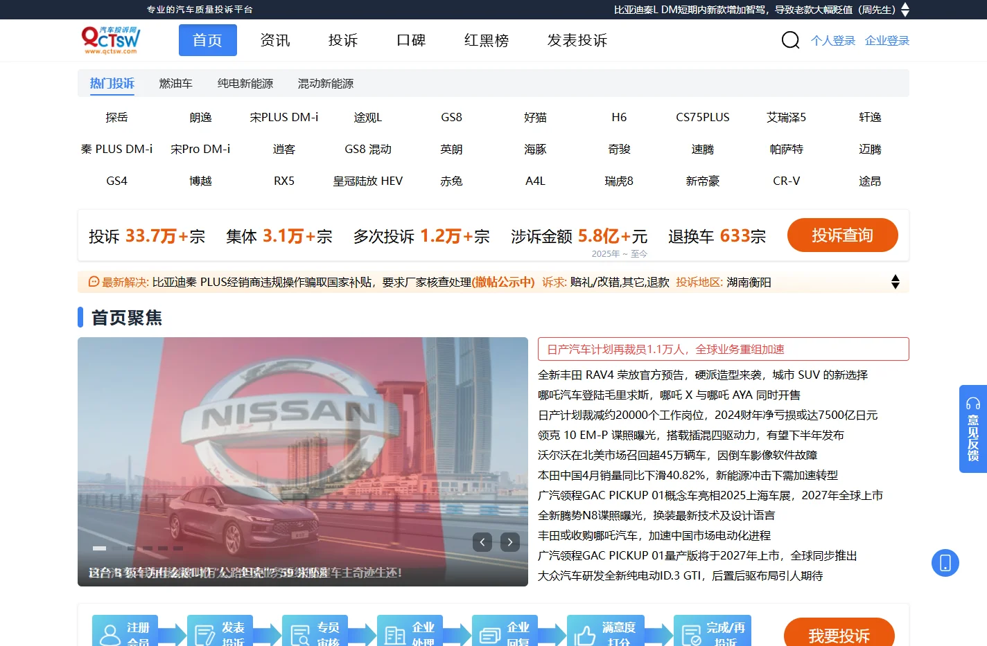 汽车投诉网_专业的汽车质量投诉平台