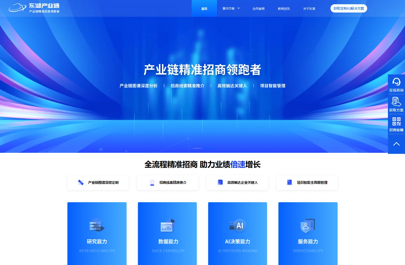 东湖产业招商官网-产业链精准招商领跑者