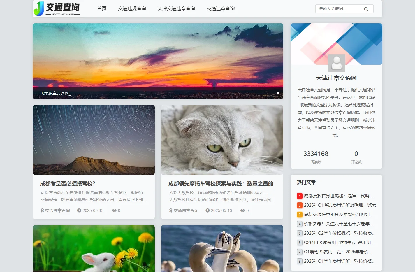 交通知识_交通违章_天津违章交通网
