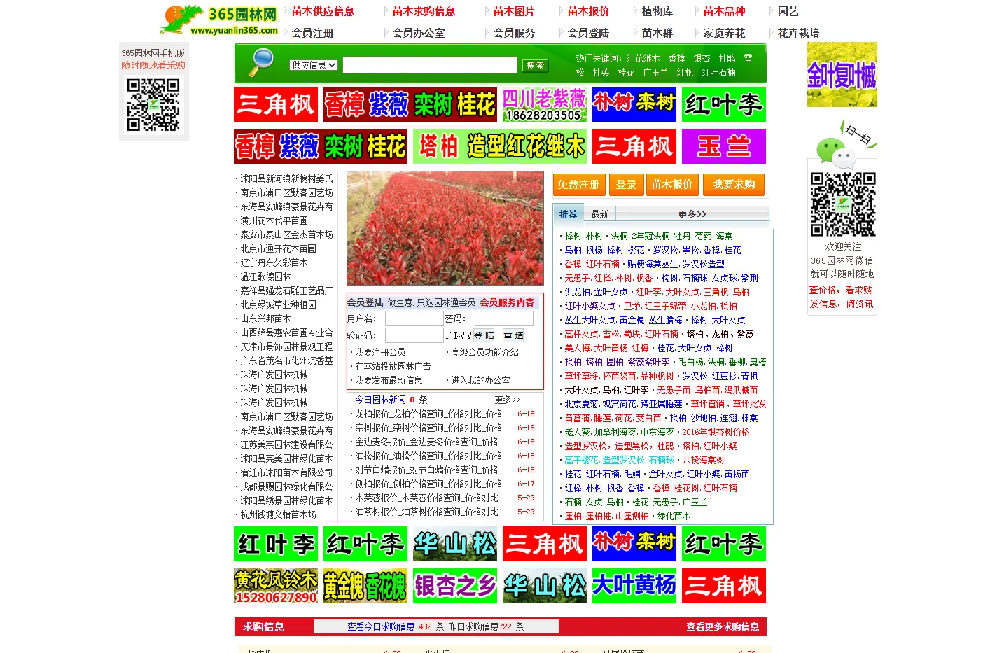 365园林网-苗木求购信息|苗木价格|绿化苗木供应|苗木网|中华园林行业网站