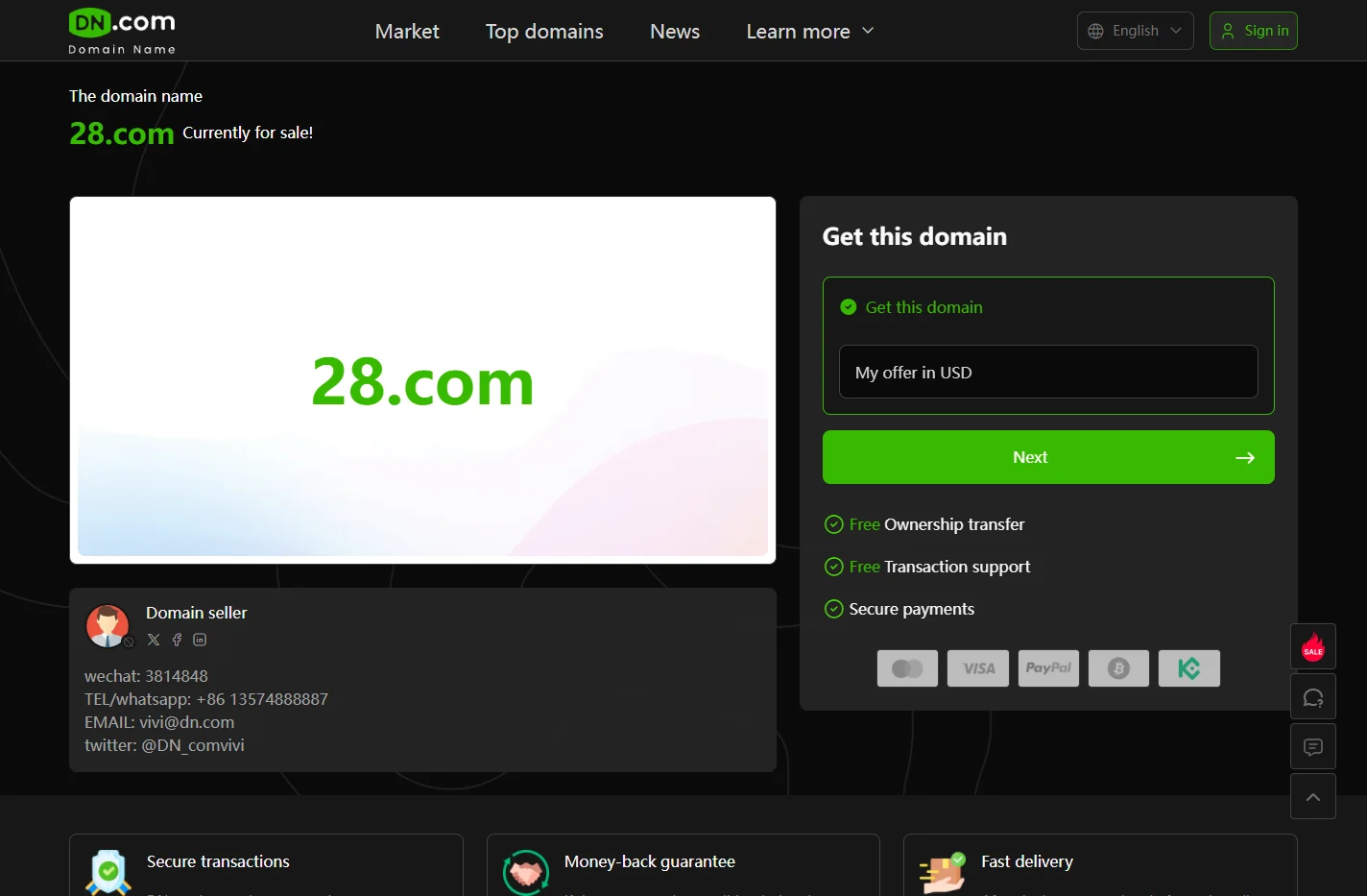 28.com Premium domain name trading - 28.com Buy and sell dom