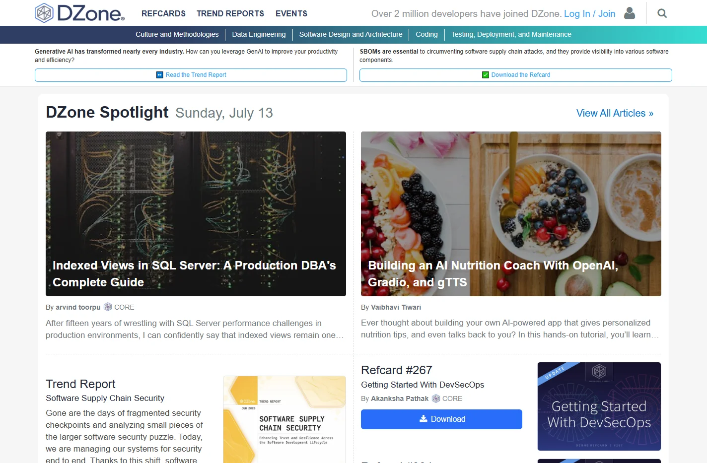 DZone: Programming & DevOps news, tutorials & tools