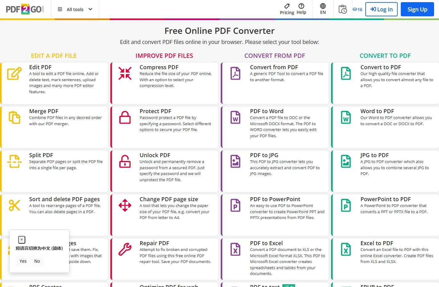 Online PDF Converter - Edit, rotate and compress PDF files