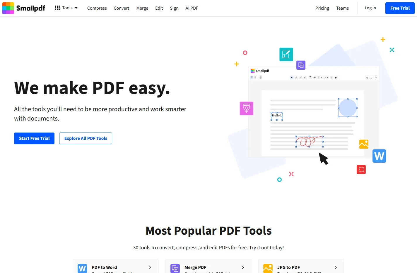 Smallpdf.com - A Free Solution to all your PDF Problems