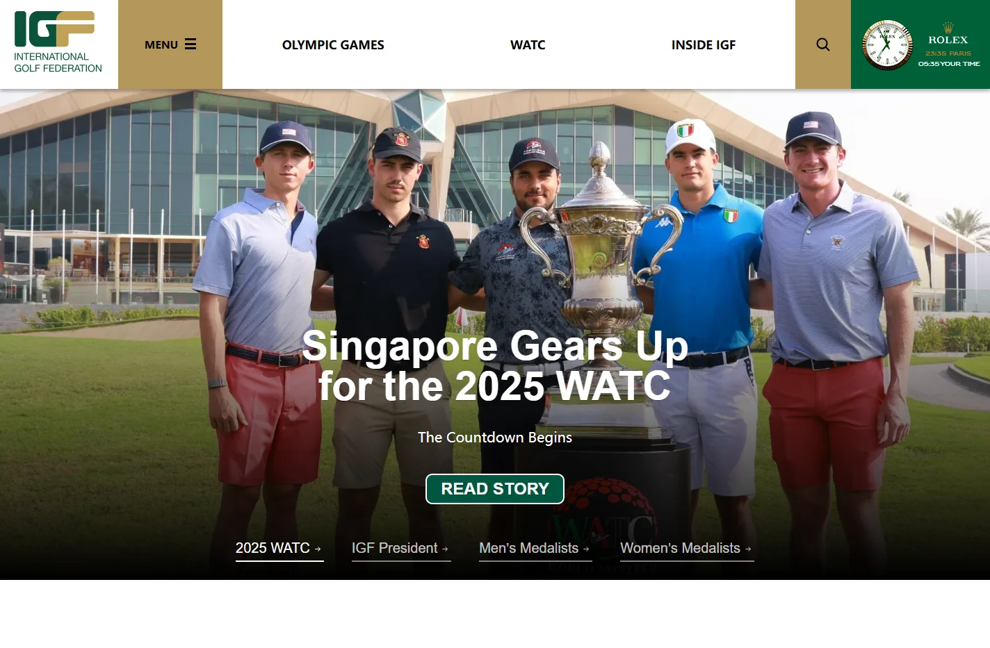 International Golf Federation: Home