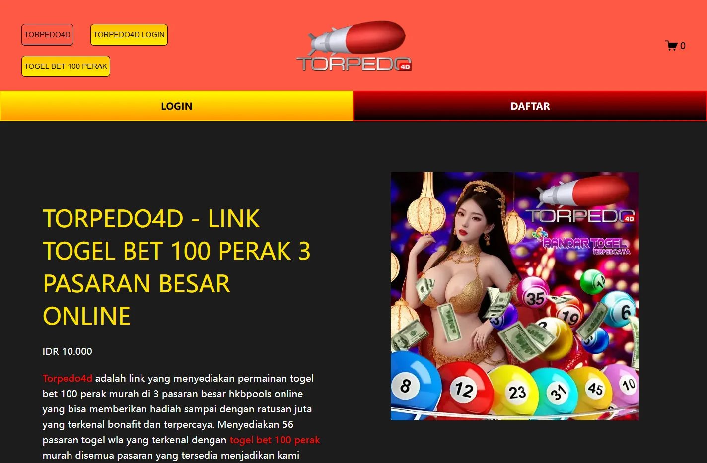TORPEDO4D - LINK TOGEL BET 100 PERAK 3 PASARAN BESAR ONLINE