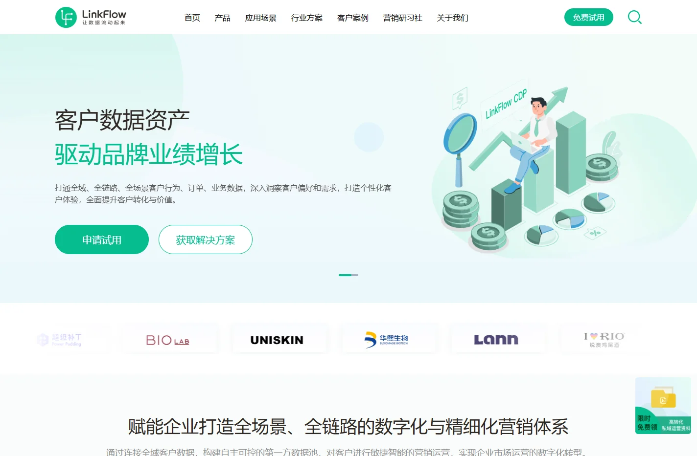 CDP客户数据平台_客户数字化全域营销中台 - LinkFlow