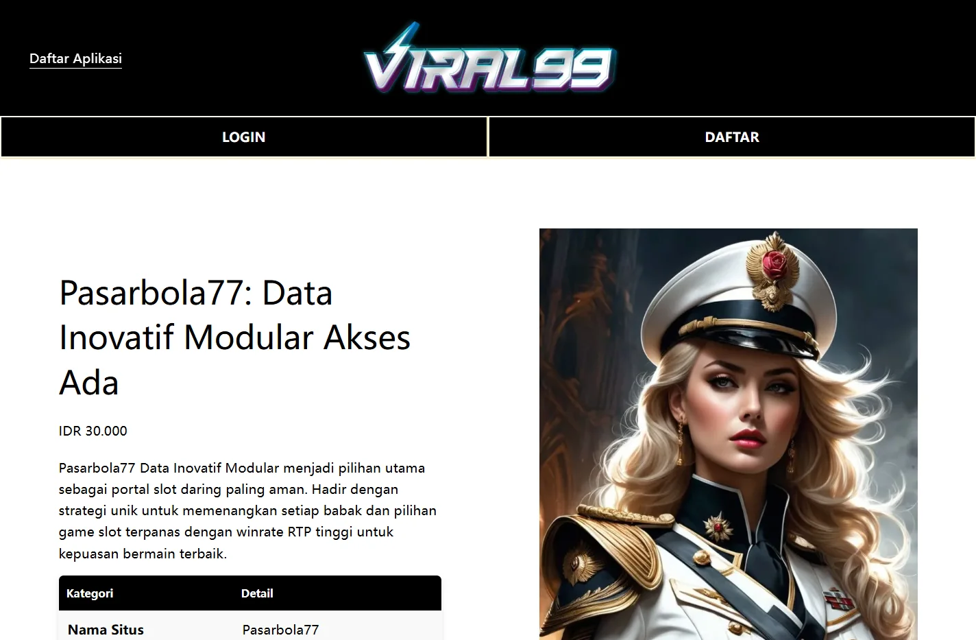Pasarbola77: Data Inovatif Modular Akses Ada