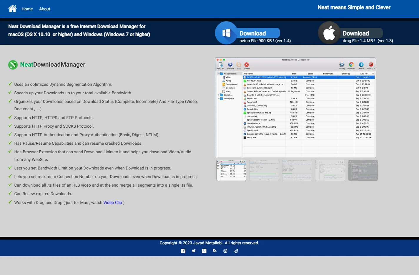Neat Download Manager for Mac and Windows (Free Internet Dow