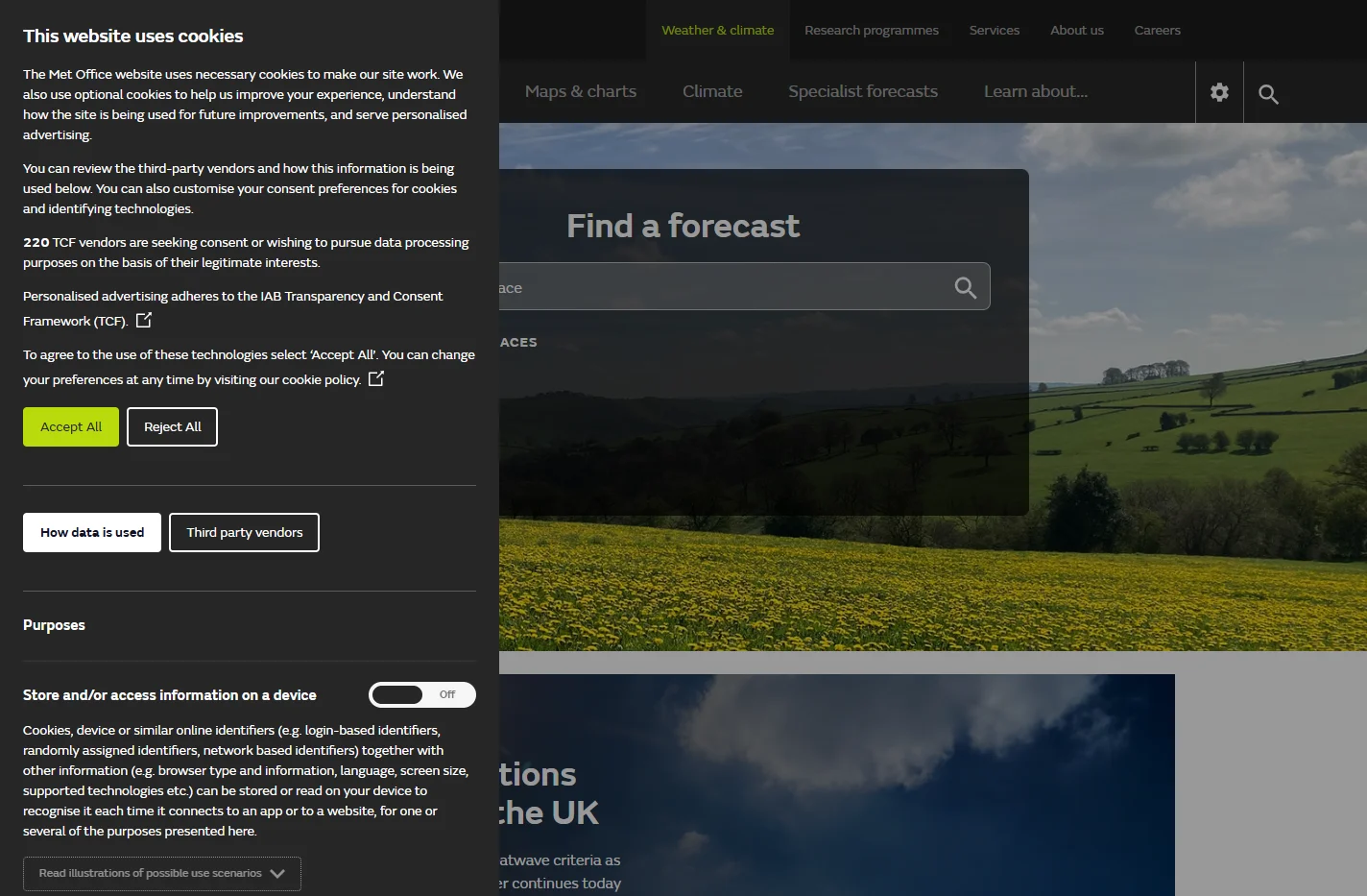 Weather and climate change - Met Office