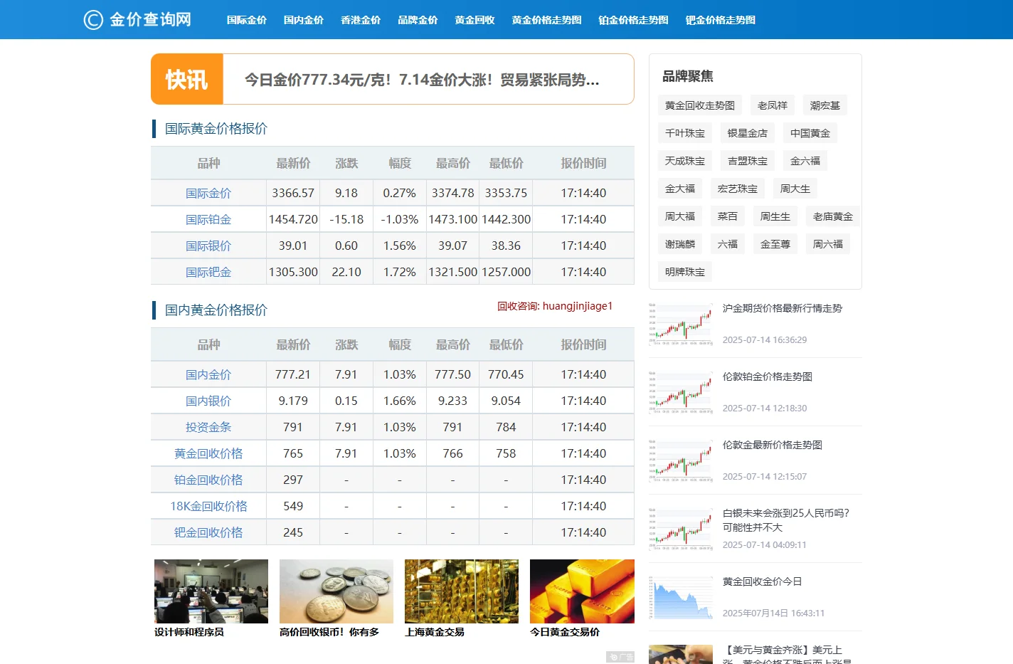 今天黄金价格多少一克_今日金价表_2025年金价多少钱一克_金价查询网