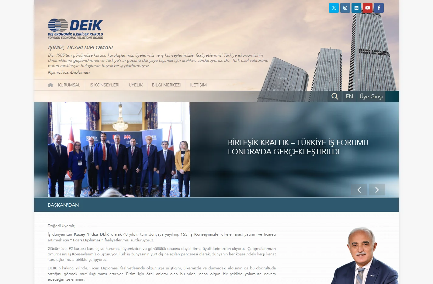 DEİK | Dış Ekonomik İlişkiler Kurulu