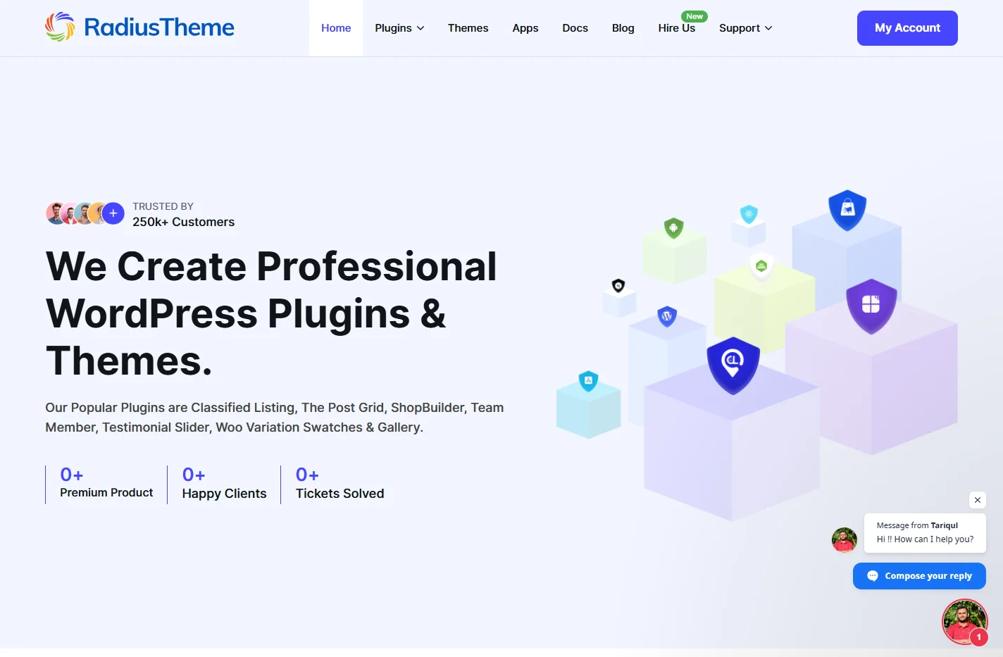 💬1 - Best WordPress Themes and WordPress Plugins - RadiusThe