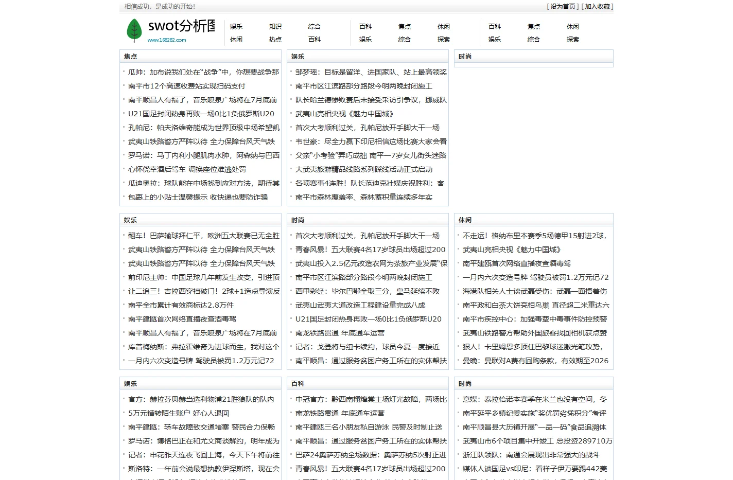 swot分析图 word模板