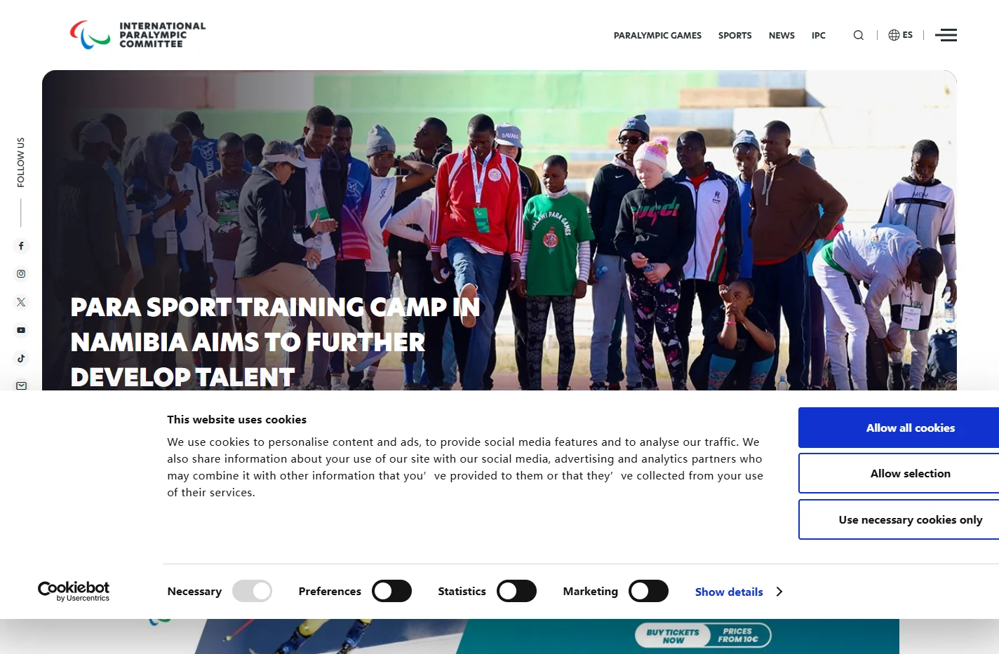 IPC - Paralympics News, Sports and Results