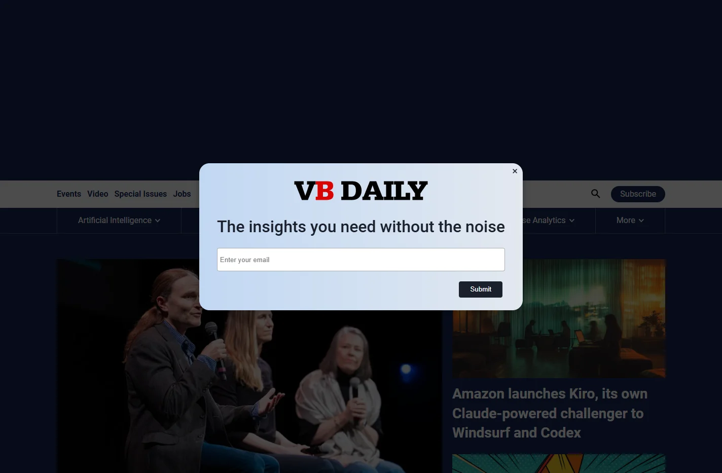 VentureBeat | Transformative tech coverage that matters