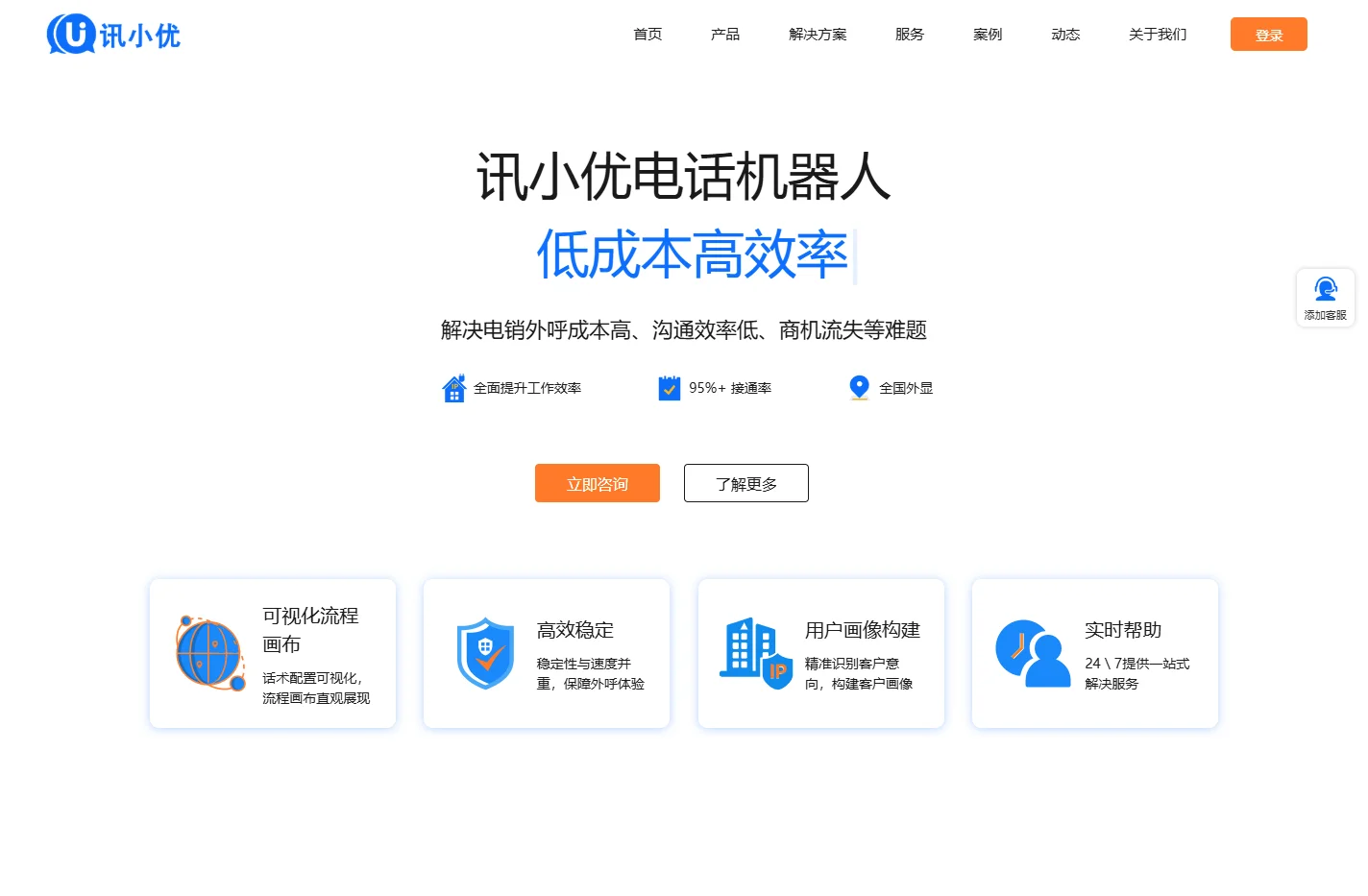 外呼机器人_AI智能电话机器人电销机器人|讯小优外呼[官网]