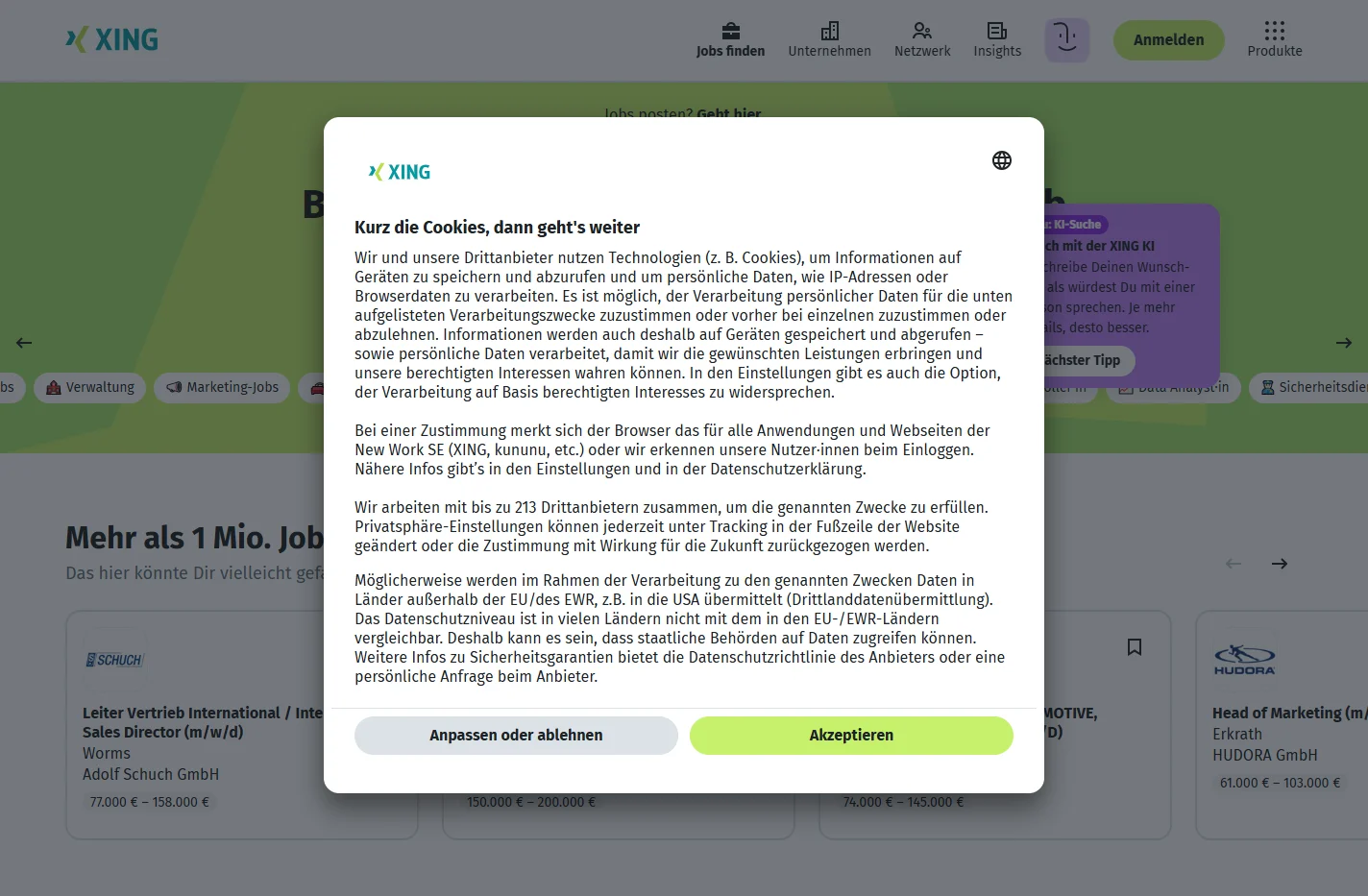 XING - Finde den Job, der zu Dir passt. Oder lass Dich finde