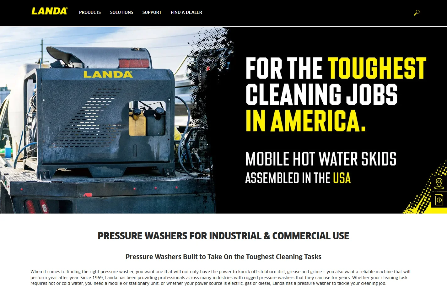 Pressure Washers for Industrial & Commercial Use - Landa