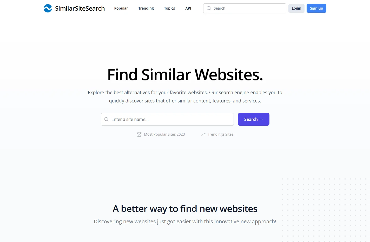SimilarSiteSearch.com - The Best Place To Find Similar Websi