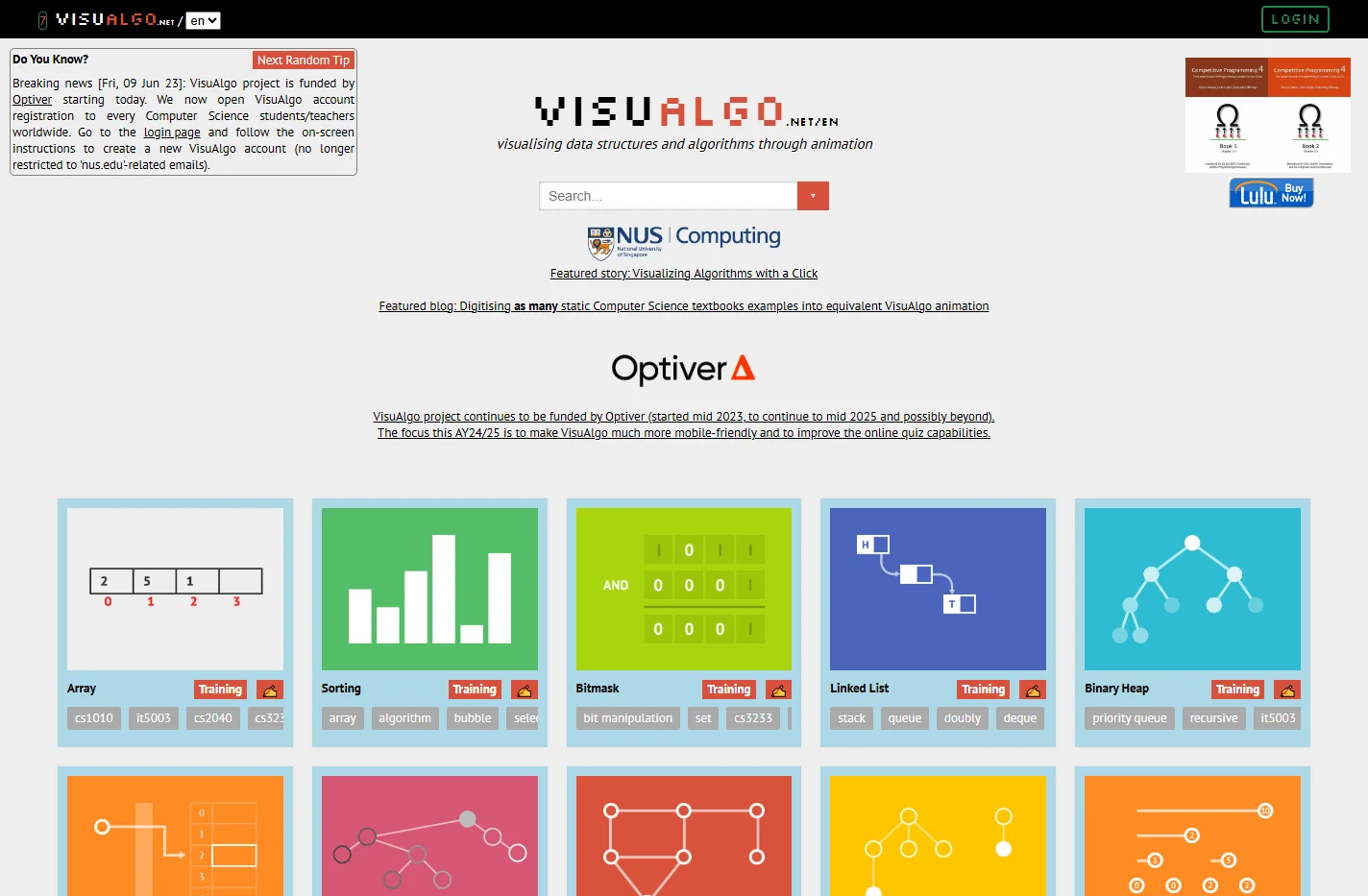 visualising data structures and algorithms through animation