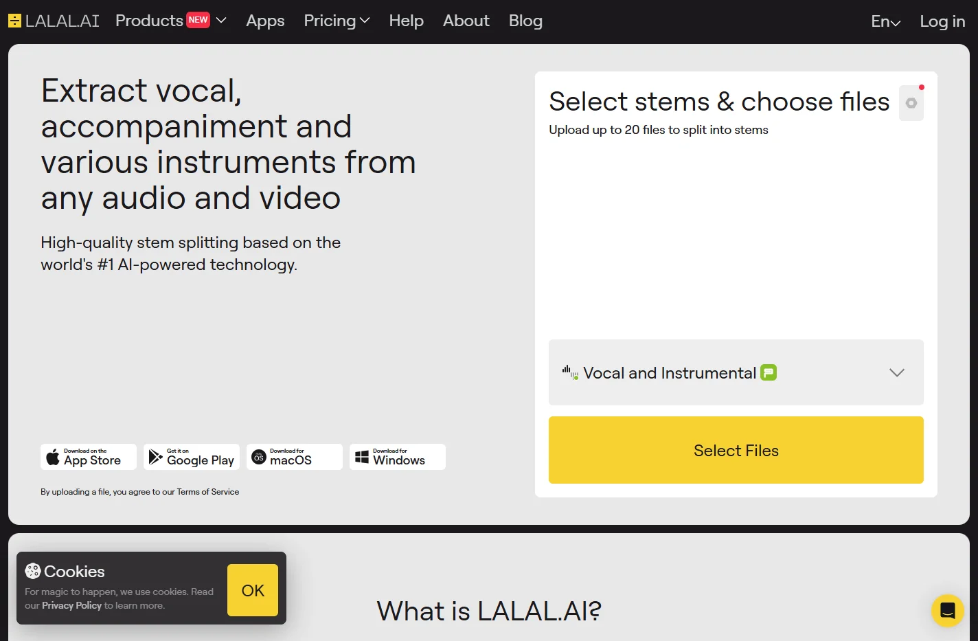 Vocal Remover & Instrumental AI Splitter | LALAL.AI