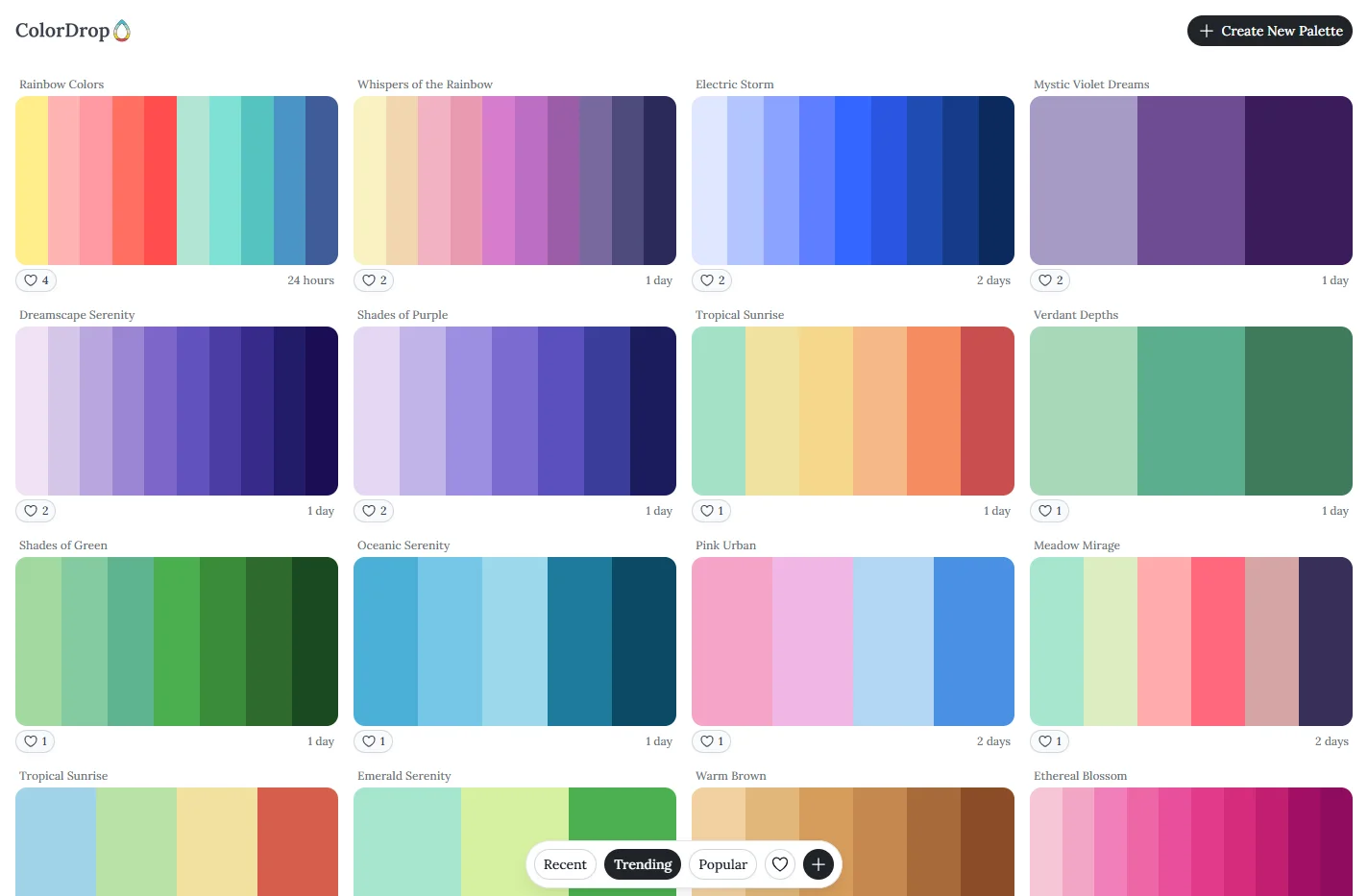 Color Palette Generator - ColorDrop