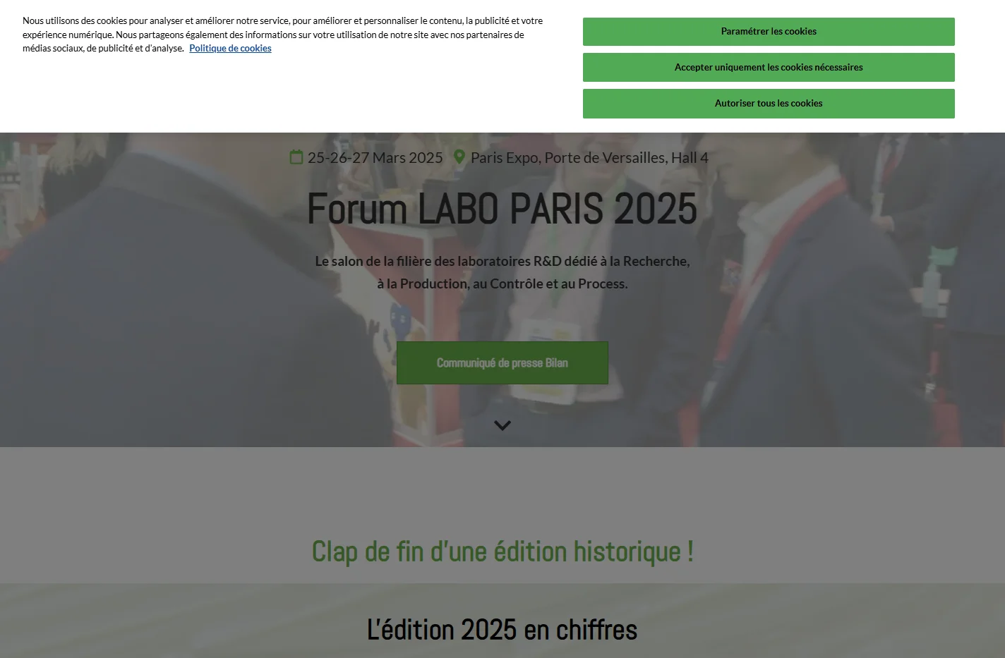 ForumLabo Paris 2025 - Accueil