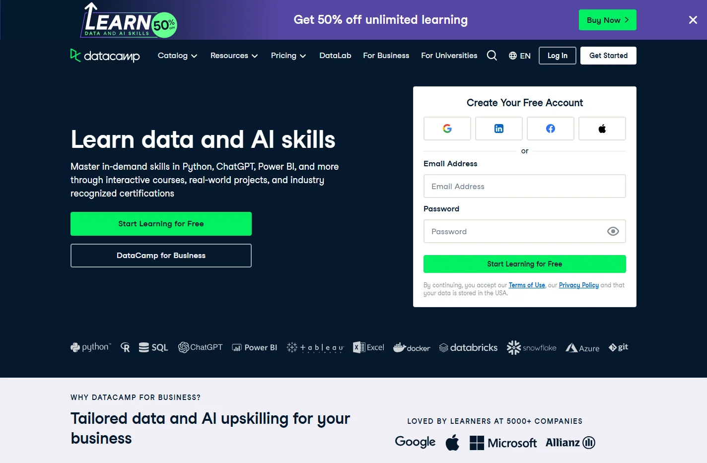Learn Data Science and AI Online | DataCamp