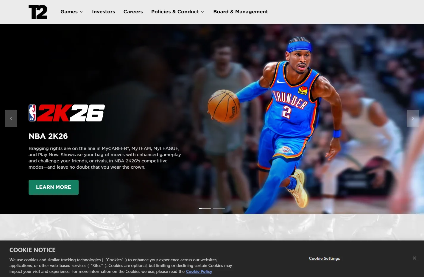 Leading Game Publisher | Take-Two Interactive Software, Inc.