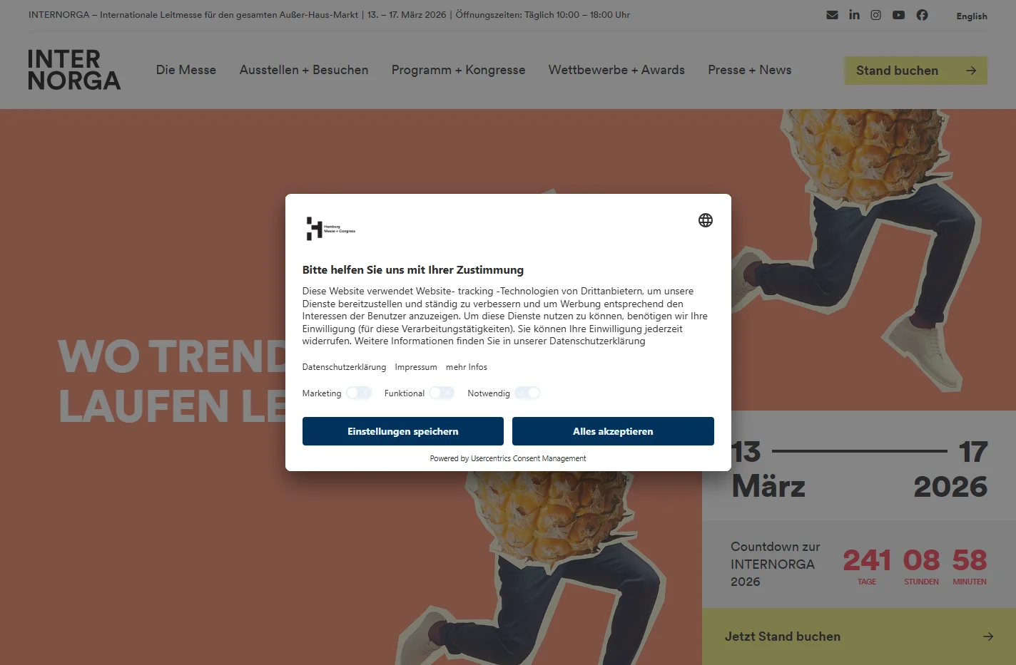 Die Leitmesse für den gesamten Außer-Haus-Markt - INTERNORGA