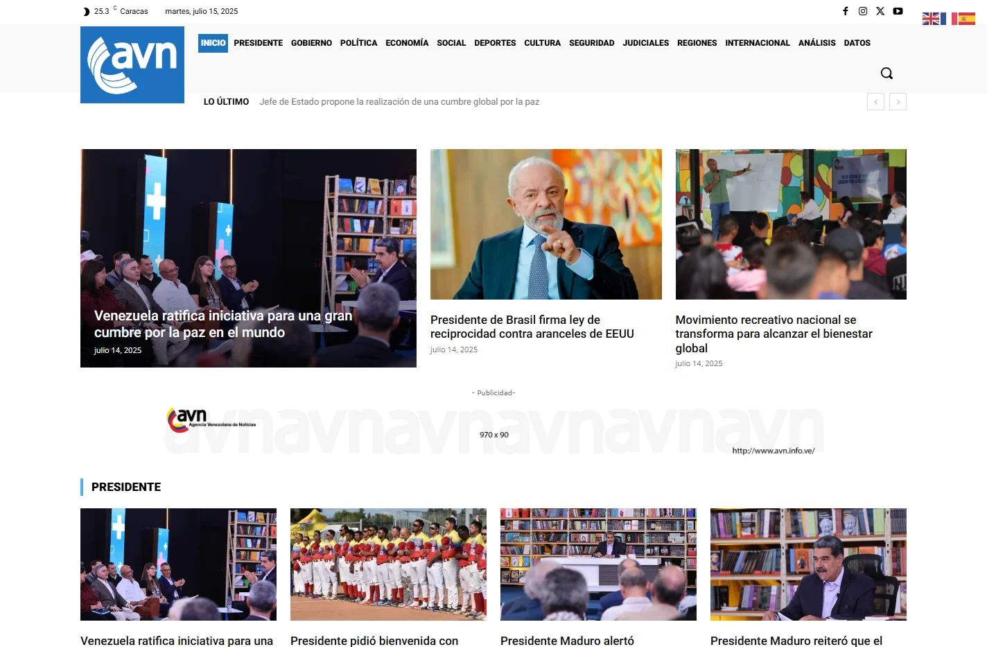 Home - Agencia Venezolana de Noticias