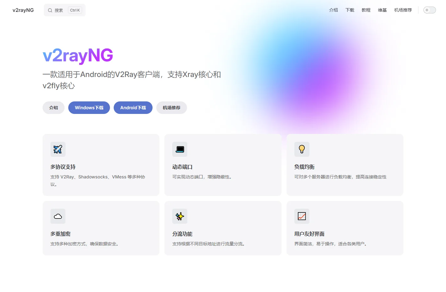 v2rayNG | 一款适用于Android的V2Ray客户端，支持Xray核心和v2fly核心