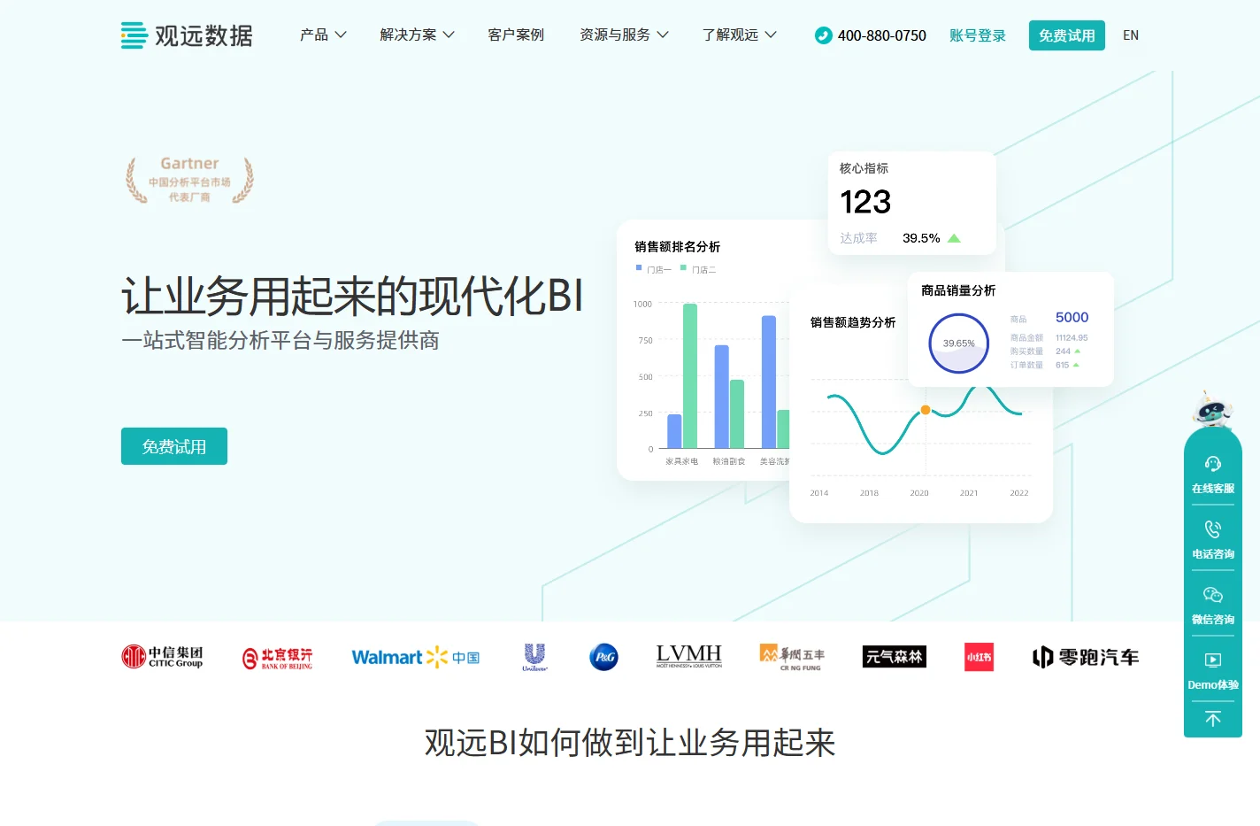 BI平台_现代化BI_让业务用起来的BI系统-观远数据