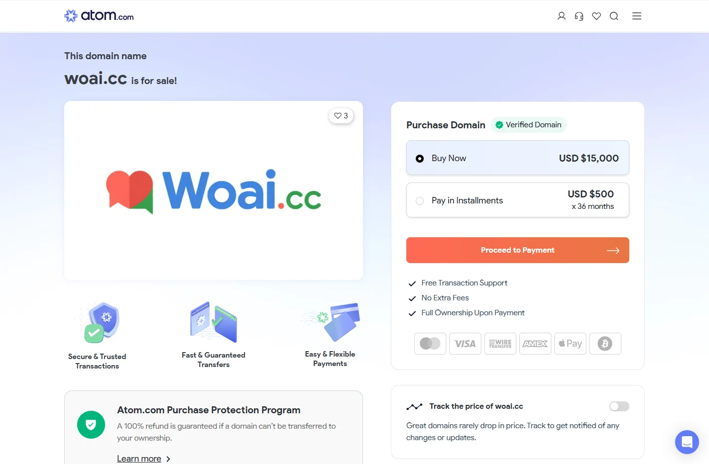 woai.cc: The domain name woai.cc is for sale