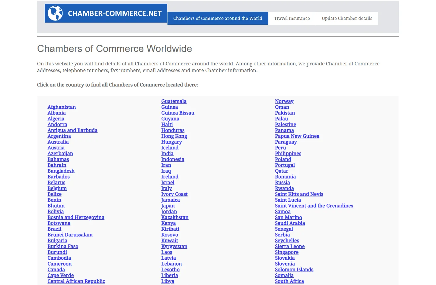 Chamber of Commerce - Find Chambers of Commerce Worldwide