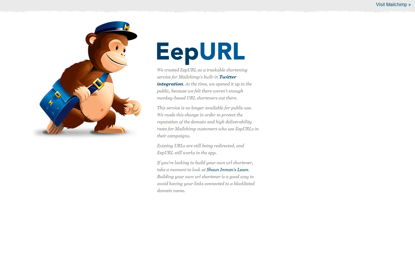 EepURL - A Mailchimp Service