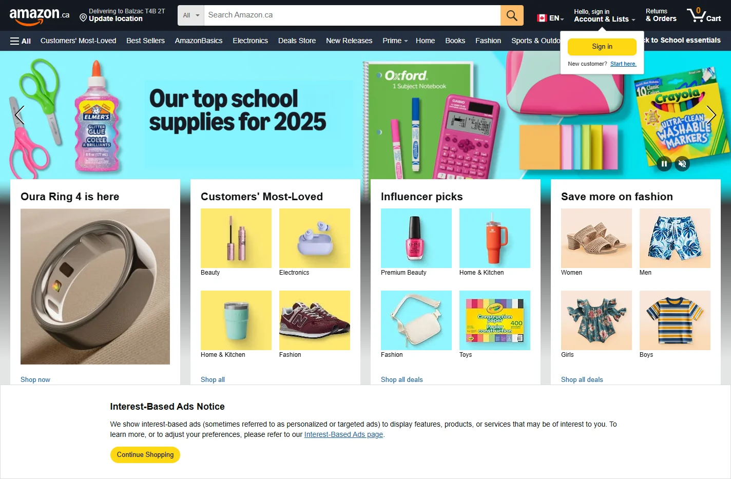 Amazon.ca: Low Prices – Fast Shipping – Millions of Items