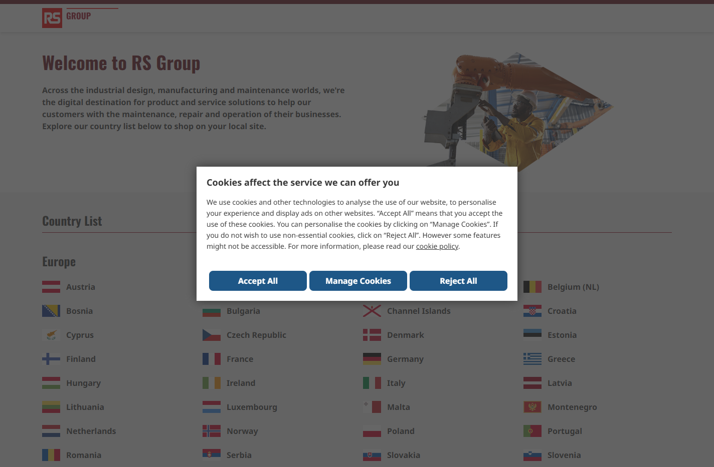 RS: Industrial Solutions and Product Distributor in 32 Count