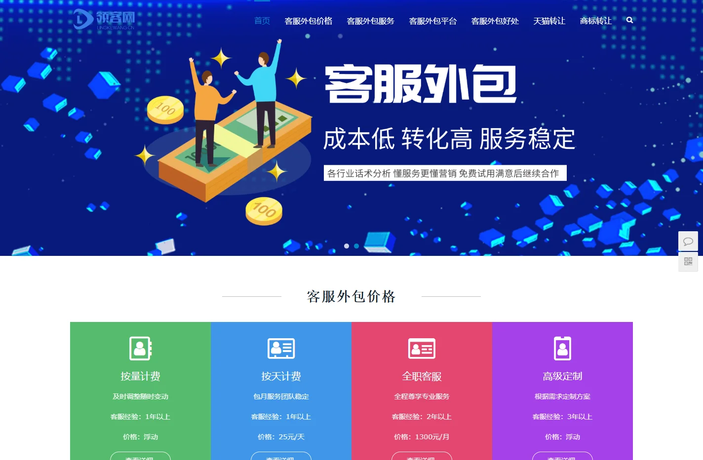 淘宝客服外包 - 专业客服团队为您提供优质服务 - 领客网