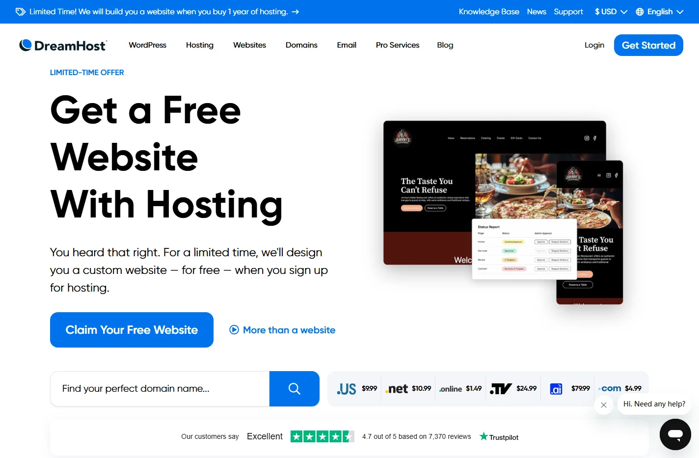 Web Hosting for Everyone - DreamHost
