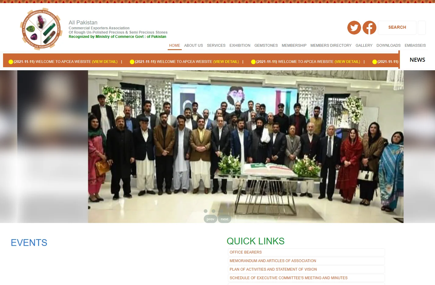 Welcome to | All Pakistan Commercial Exporters Association |