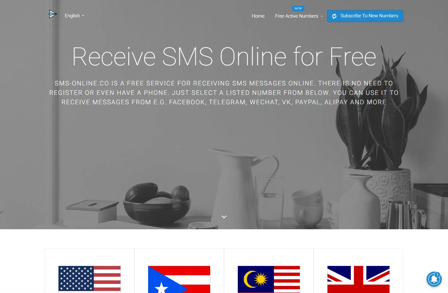 Receive SMS online for Free - without a Phone or Registratio