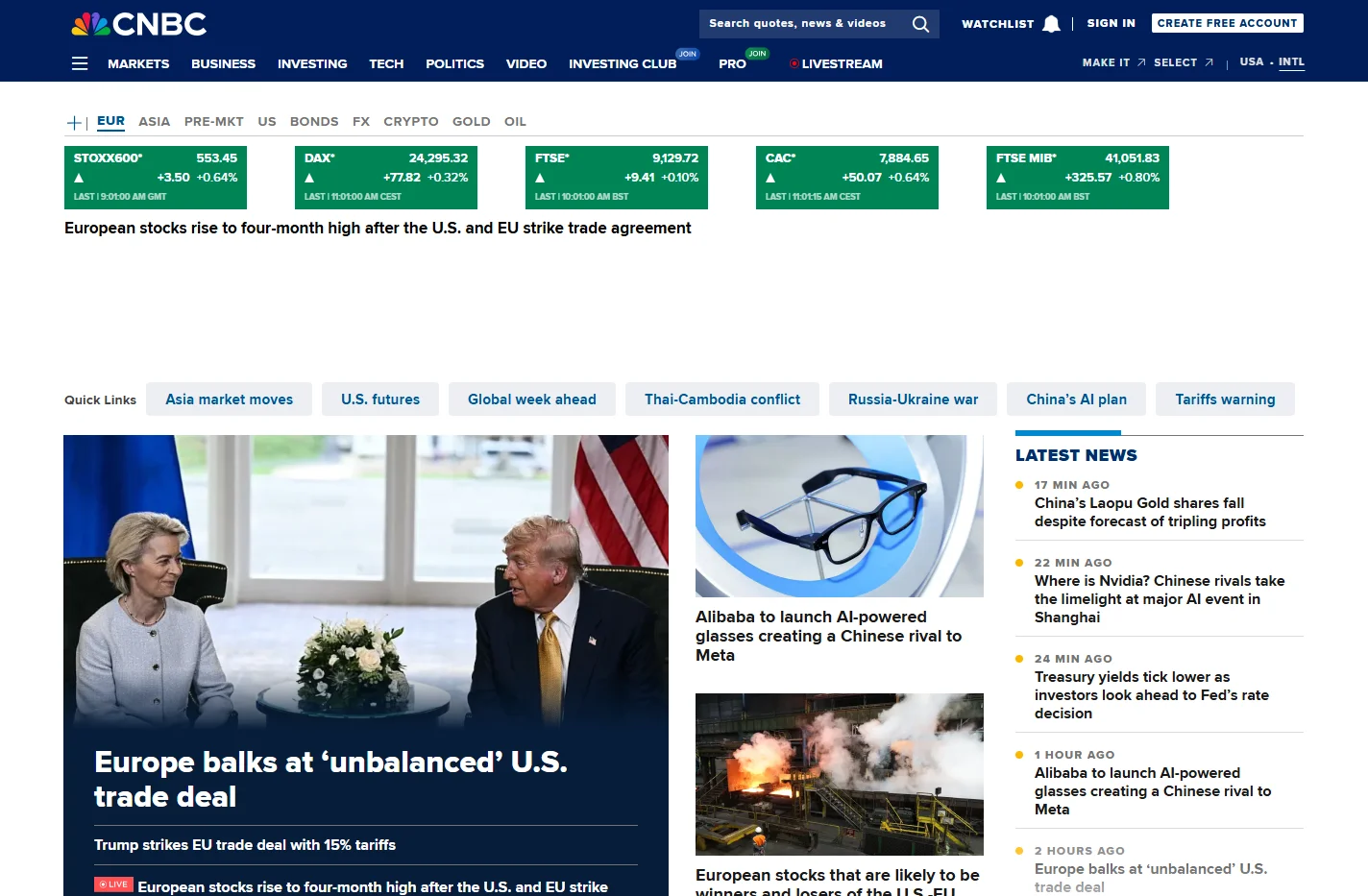 International Business, World News & Global Stock Market Ana