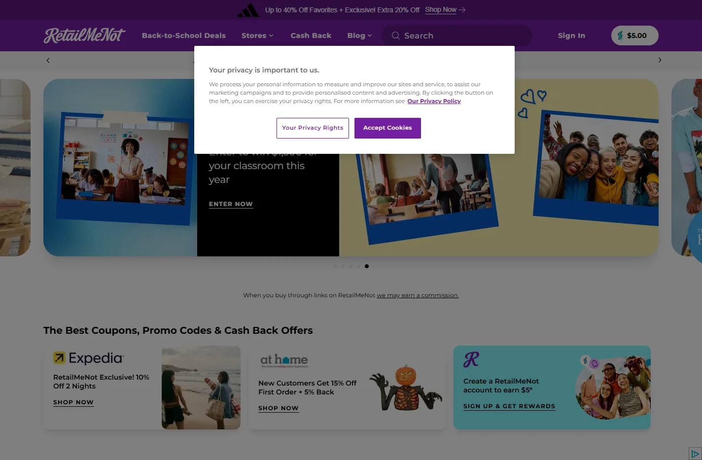 RetailMeNot: Save with Coupons, Promo Codes & Cash Back